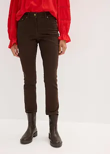 Keprové kalhoty z elastické bavlněné směsi, bonprix