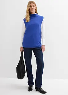 Svetr bez rukávů z čisté bavlny, bonprix