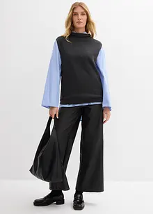 Svetr bez rukávů z čisté bavlny, bonprix