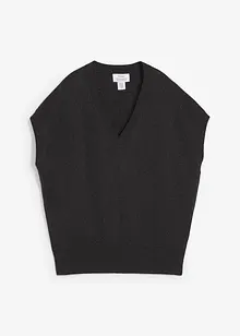 Svetr bez rukávů z čisté bavlny, bonprix