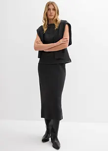 Pletená sukně z čisté bavlny, bonprix