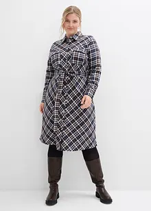 Košilové šaty z měkkého flanelu, bonprix