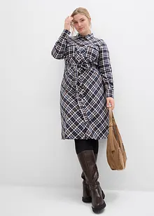 Košilové šaty z měkkého flanelu, bonprix