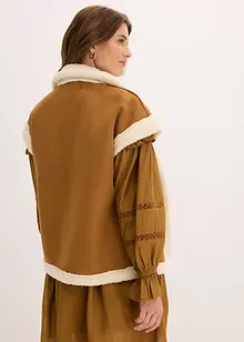 Vesta z umělé jehněčí kožešiny, bonprix