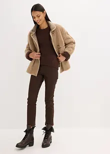 Bunda z medvídkového flísu, bonprix