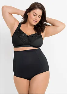 Stahovací bokové kalhotky s krajkovou vsadkou, silný tvarující efekt, bonprix