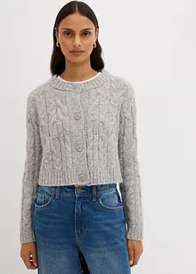 Kabátek ze silnější pleteniny z měkké vlněné směsi, bonprix