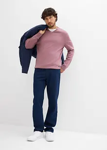 Svetr  z jemné pleteniny, s výstřihem do V, bonprix