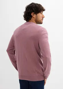 Svetr  z jemné pleteniny, s výstřihem do V, bonprix