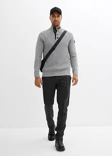 Pulovr se stojáčkem z recyklované bavlny, bonprix