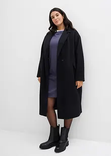 Šaty s 3/4 rukávem, z teplákoviny, uvnitř měkce počesané, bonprix