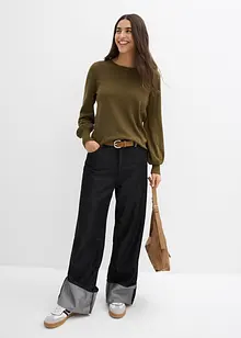 Svetr s balónovými rukávy, bonprix