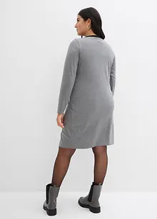 Žerzejové šaty s výstřihem do V (2 ks v balení), bonprix