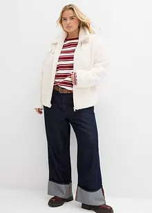 Oversize tričko s dlouhým rukávem z čisté bavlny, bonprix