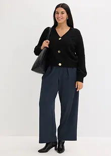 Ažurový pletený kabátek, bonprix