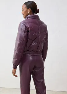 Kožená prošívaná bunda z nappa jehnětiny, bonprix