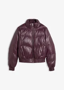 Kožená prošívaná bunda z nappa jehnětiny, bonprix