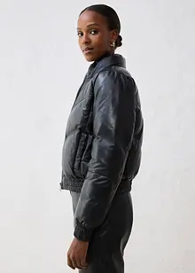 Kožená prošívaná bunda z nappa jehnětiny, bonprix