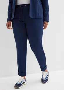 Kalhoty bez zapínání, se splývavou viskózou, bonprix