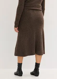 Pletená sukně v délce midi, bonprix