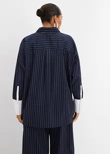 Halenka z viskózové směsi s vlasovým proužkem, bonprix