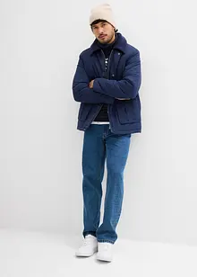 Vatovaná zimní bunda s manšestrovým límcem, bonprix