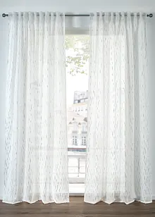 Batistová záclona s leskem, také v extra délce (1 ks v balení), bonprix