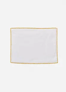 Prostírání z organické bavlny s lesklým lemem (2 ks v balení), bonprix