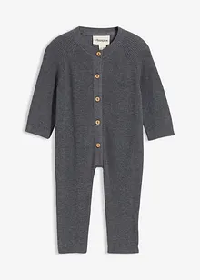 Pletený overal z čisté organické bavlny, bonprix