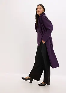 Kabát s odnímatelnou umělou kožešinou na límci, bonprix