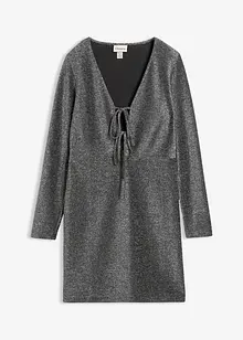 Třpytivé minišaty s ozdobnou mašlí, bonprix