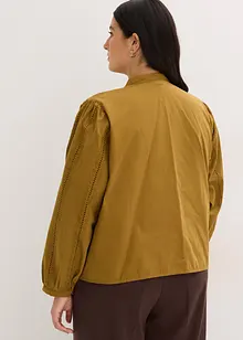 Halenka z bavlny, s krajkovými detaily, bonprix