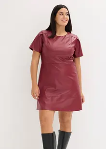 Krátké šaty z umělé kůže, bonprix