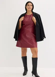 Krátké šaty z umělé kůže, bonprix