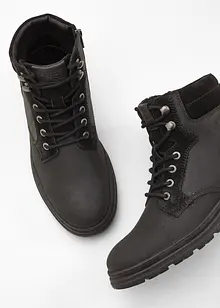 Šněrovací kožená kotníková obuv Camel Active, Camel Active