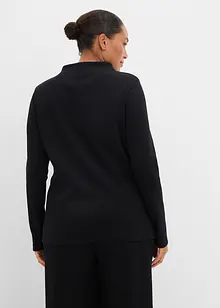 Žebrované tričko s dlouhým rukávem, bonprix