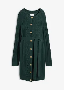 Velmi dlouhý těhotenský pletený kabátek a pletené šaty, z bavlněné směsi, bonprix