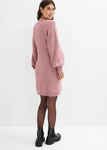Těhotenské  a kojicí pletené šaty s dlouhou knoflíkovou lištou, bonprix