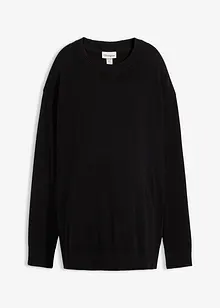 Měkký těhotenský svetr s rozparky pro kojení, z organické bavlny, bonprix