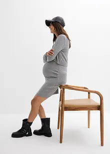 2dílná těhotenská souprava tvořená svetrem a sukní, z bavlny se třpytivou přízí, bonprix