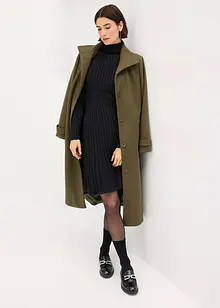 Pletené šaty s rolákovým límcem, bonprix