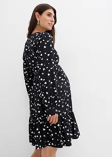 Těhotenské a kojicí šaty z čisté viskózy, s roztomilým potiskem srdíček, bonprix