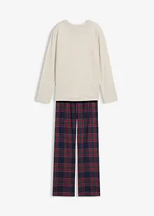 Pyžamo s flanelovými kalhotami, z měkké bavlny (2dílná souprava), bonprix