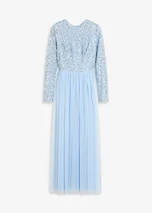 Maxi šaty s výšivkou s flitry, bonprix