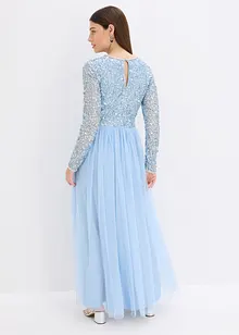 Maxi šaty s výšivkou s flitry, bonprix