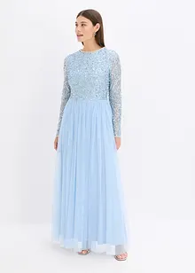 Maxi šaty s výšivkou s flitry, bonprix