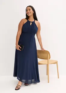 Maxi šaty s aplikací z perliček, bonprix