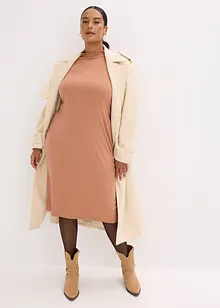 Žebrované žerzejové šaty z viskózové směsi, bonprix