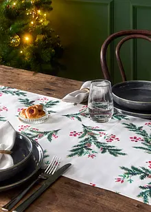 Běhoun na stůl s potiskem větvičky jedle, bonprix