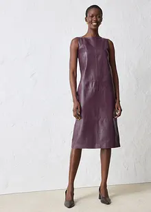 Kožené šaty z napa jehnětiny, bonprix